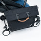 Bumprider Connect Sidebag Black/Brown on Blue Stroller